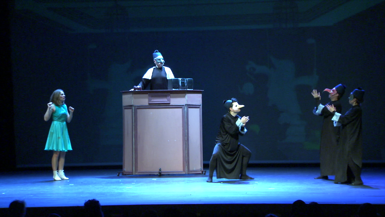 Representación teatral, un dos espectáculos financiados polo Bono Cultura