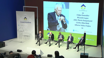 Debate entre Felipe González, Julio María Sanguinetti, Alberto Núñez Feijóo, Carlos Slim e Ricardo Lagos