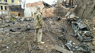 Últimos bombardeos en Ucraína este luns