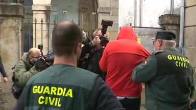 José Eirín entrando este luns nos xulgados de Caldas