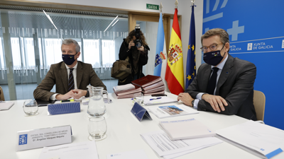 Rueda e Feijóo no último Consello da Xunta (EFE)