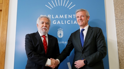 Alfonso Rueda xunto a Miguel Santalices (EFE/Lavandeira jr)
