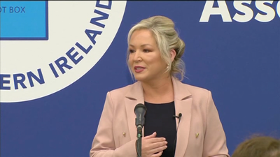 A líder do Sinn Féin en Irlanda do Norte, Michelle O'Neill