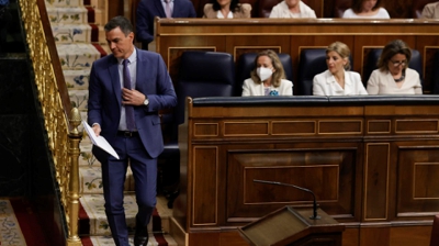 Sánchez comparece este mércores no Congreso (EFE/ Emilio Naranjo)