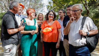 Mónica Oltra no acto celebrado en Valencia. EFE/ Juan Carlos Cárdenas