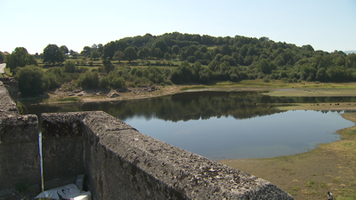 Os encoros galegos están en baixos niveis de auga