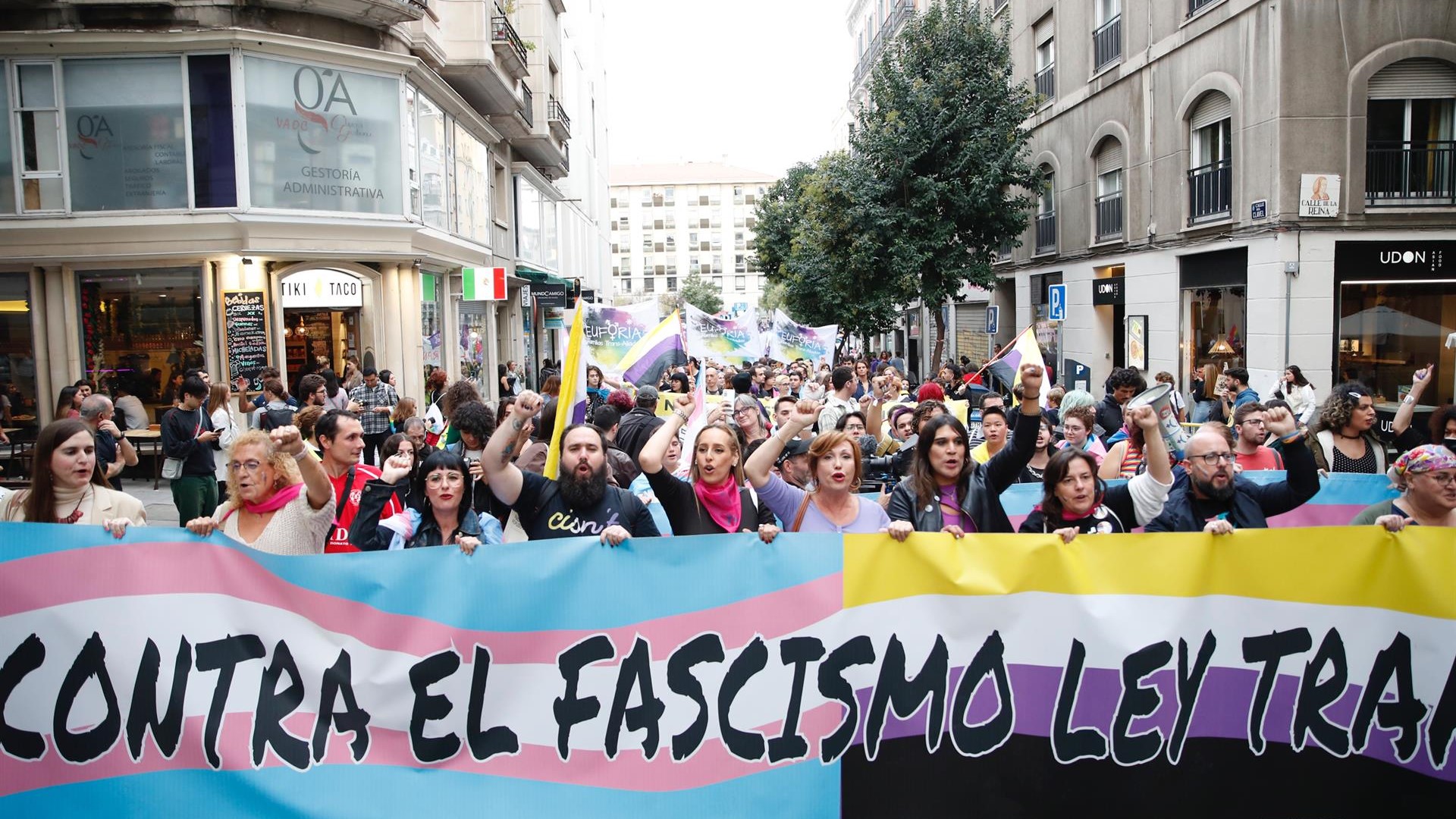 Imaxe da manifestación. EFE/Javier López.
