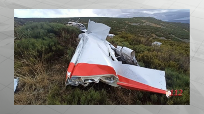Avioneta accidentada en Trevinca na que viaxaba o piloto falecido