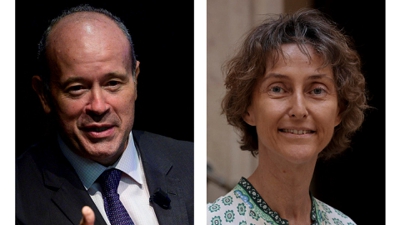 Juan Carlos Campo e Laura Díez. (EFE/ Pedro Puente Hoyos/Quique García)