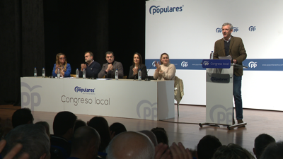Alfonso Rueda na intervención no Congreso local do PPdeG en Lalín