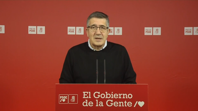 Patxi López, voceiro do PSOE no Congreso, este sábado en Bilbao