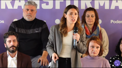 A ministra de Igualdade. Irene Montero nun mitin en Murcia