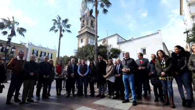 Concentración cidadá celebrada este mediodía na localidade gaditana de Alxeciras