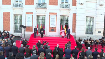 Acto de homenaxe ás vítimas dos atentados do 11-M na Porta do Sol en Madrid