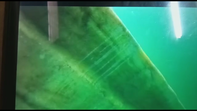 Primeiras imaxes baixo a auga do narcosubmarino
