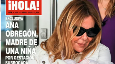 Así publica este mércores a revista 'Hola' a nova maternidade de Ana Obregón
