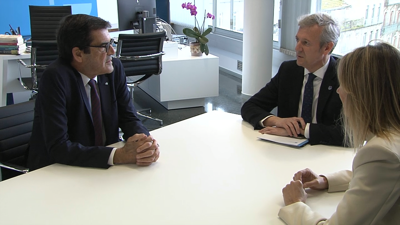 Reunión de Alfonso Rueda con Rui Moreira, alcalde do Porto