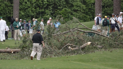 A caída de varias árbores obriga a adiar a segunda xornada do Masters de Augusta/ EFE