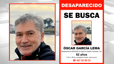 Óscar García desapareceu hai doce días no lugar de Cepeda