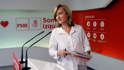 Pilar Alegría, voceira do PSOE (EFE/Juan Carlos Hidalgo)