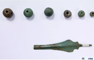Parte das pezas arqueolóxicas recuperadas pola Policía Autonómica de Galicia