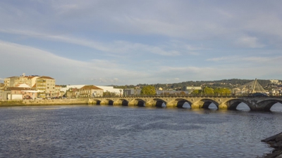 Ponte do Burgo en Pontevedra onde caeu o mozo