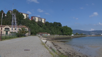 Imaxe da praia de Ríos de Fóra en Vigo