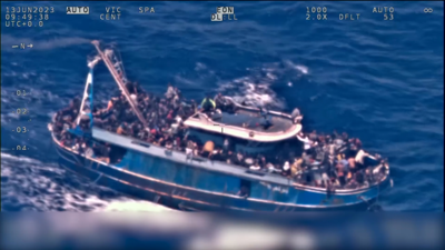 A Frontex gravou o barco ateigado de inmigrantes horas antes do naufraxio