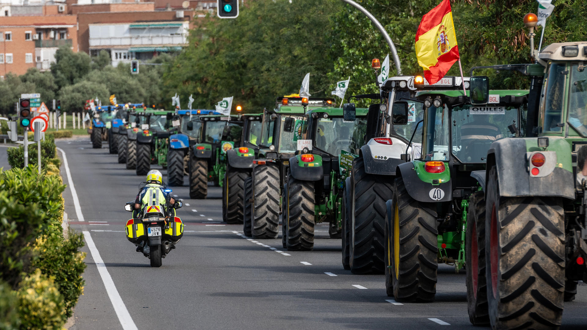 Protesta en Madrid do sector agrogandeiro o pasado verán