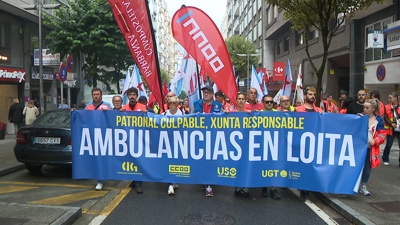 Manifestación a semana pasada en Santiago de Compostela