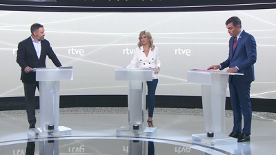 Abascal, Díaz e Sánchez protagonizaron o último debate antes das eleccións do domingo