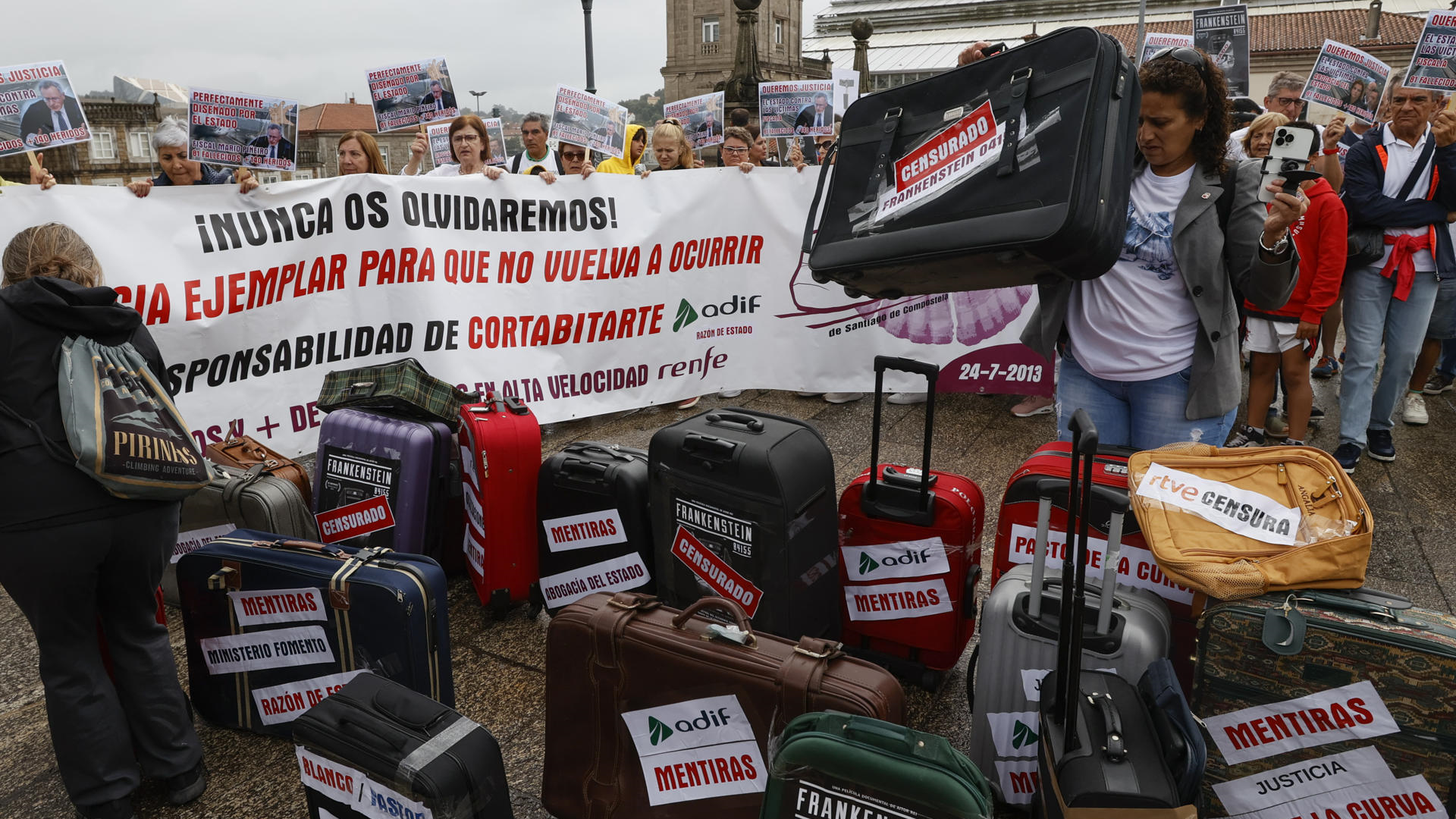 Imaxe do acto celebrado o ano pasado coincidindo co décimo aniversario da traxedia