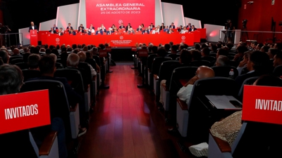 Asemblea da RFEF celebrada o venres nas Rozas baixo a presdencia de Luís Rubiales