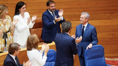 O presidente da Xunta, Alfonso Rueda, no Parlamento (EFE/Lavandeira jr)