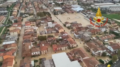 Inundacións provocadas por Ciarán en Italia (FrancePress)