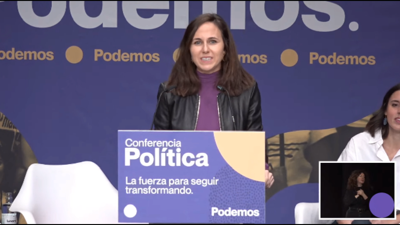 Ione Belarra, este sábado na Conferencia Política de Podemos