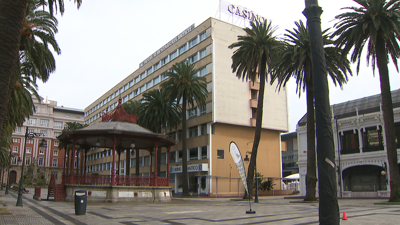 Inmediacións do Casino da Coruña, onde foi a agresión