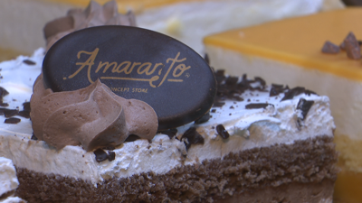 Unha das tortas sen glute e sen lactosa de Amaranto Concept Store, na Coruña