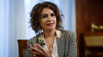 A vicepresidenta primeira, María Jesús Montero. EFE/Juan Carlos Hidalgo