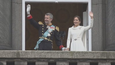 Federico X e a súa muller no acto de nomeamento (France Press)