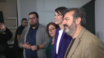 Ana Pontón con outros candidatos do BNG