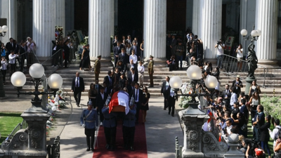 Funeral de Estado do expresidente Sebastián Piñera (France Press)