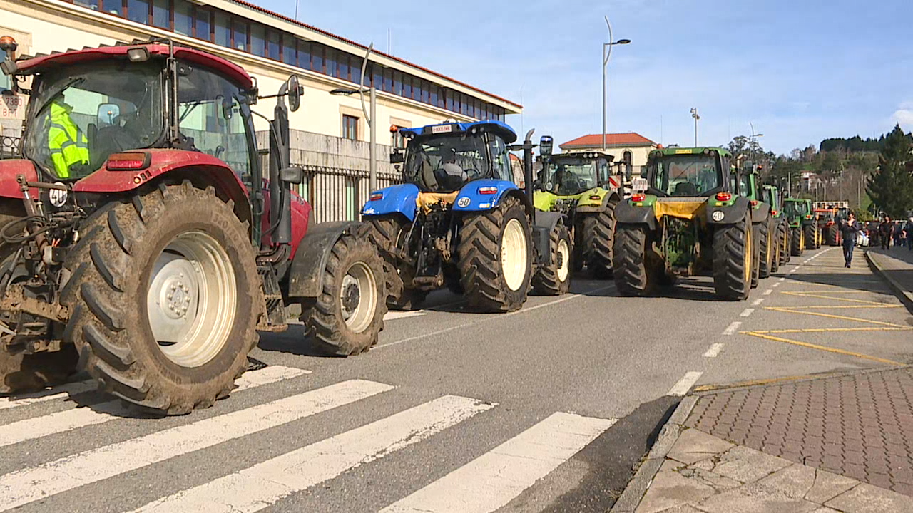 Tractores en Santiago de Compostela