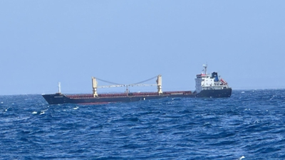 O petroleiro rescatado. Foto/Mariña portuguesa