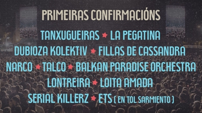 Cartel coas primeiras confirmacións do festival Revenidas 2024 (Twitter @revenidas)