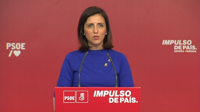 A voceira do PSOE, Esther Peña