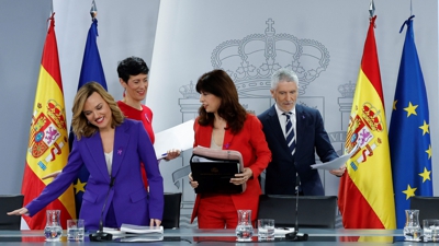 Comparecencia tras o Consello de Ministros extraordinairo con motivo do Día da Muller (EFE/JJ Guillén)