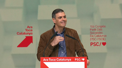 Pedro Sánchez intervén na clausura do XV Congreso do PSC