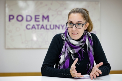 Conchi Abellán, Coordinadora de Podemos Cataluña / Europa Press