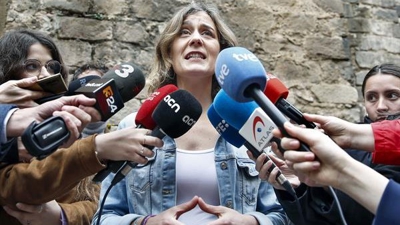 A cabeza de cartel da coalición Comuns Sumar, ata agora presidenta de En Comú Podem no Parlament de Cataluña, Jéssica Albiach (EFE / Andreu Dalmau)